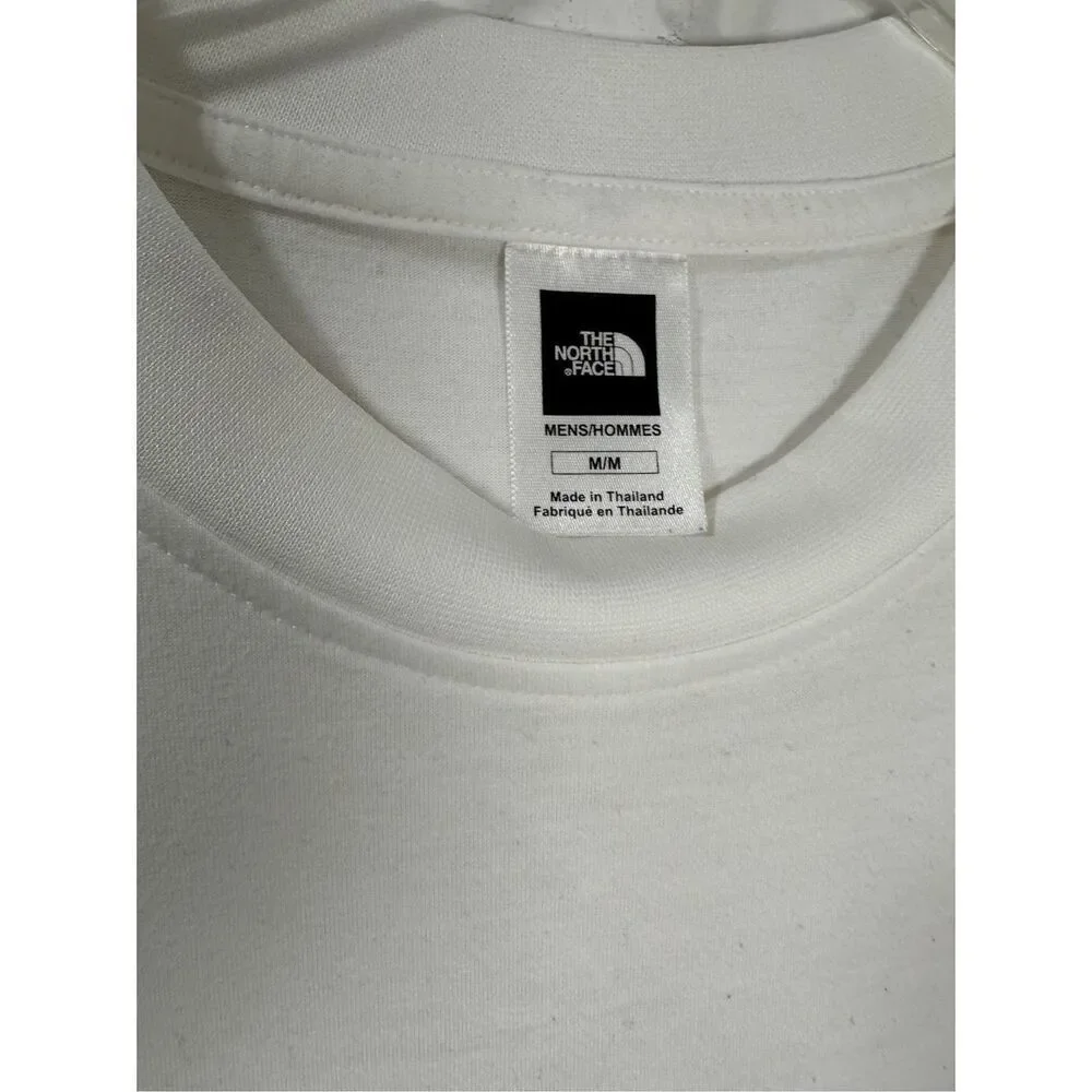 North Face men’s white vapor wick crewneck short sleeve t-shirt size M #18-1932